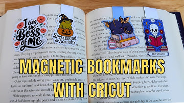 Make Magnetic Bookmarks with Cricut Print Then Cut