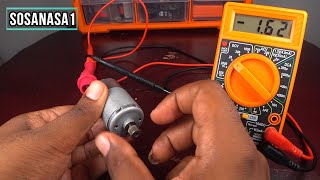 how to test electric motor using only the digital multimeter