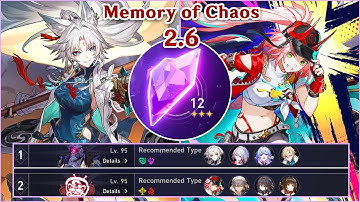 【Honkai: Star Rail】NEW Memory of Chaos 2.6 Stage 12 Full⭐(4 Cycles) | Feixiao E0S1 & Rappa E0S0