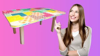 From Trash DIY Small Table At Home |  من الزبالة إصنع  طاولة صغيرة في المنزل بكل سهولة