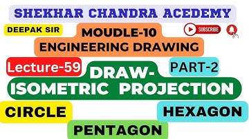 L-59 Part-2, Isometric Projection #isometricprojection #projection #engineeringdrawing #engineering