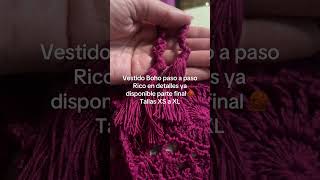 Vestido boho crochet paso a paso | Parte final