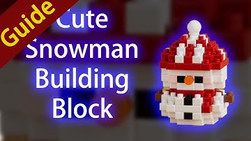 [Guide] Cute Snowman Building Block Tutorial | K274 mini bricks #buildingblocks