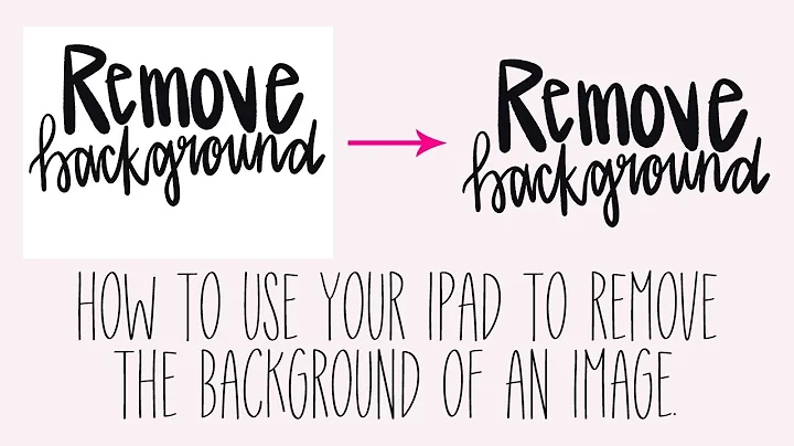 How to Remove the Background of an Image on Your iPad