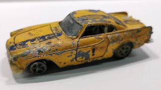 Dinky restauratie van Volvo 1800 S nr. 116 Gegoten speelgoedmodel. screenshot 5