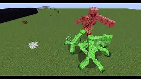 15 X Mutant Creeper Vs Mutant Iron Golem I Minecraft Mobs Battle