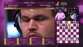 Magnus Carlsen vs Hikaru Nakamura Game 13 FULL MATCH