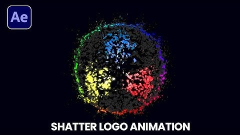 How to create BREAK and SHATTER Logo Animation in after Effects Tutorial