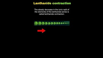 Lanthanide contraction and it