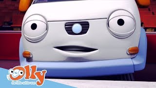 Cars For Kids - Surprised Olly Transport For Kids Olly The Little White Van