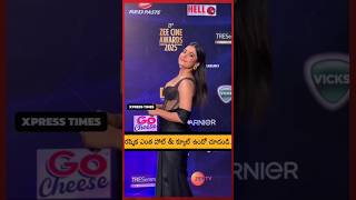 Rashmika Looks Stunningly Hot & Cute At 23Rd Zee Cine Awards.