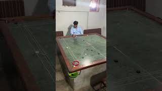World Record Carrom Game All Coins Queen Pot In Style ,