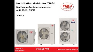[Part 2] YMGI Ductless Mini Split Installation 592 Multizone Inverter Condensing Unit CH Part 2