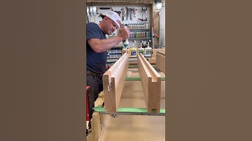 Spline table top prep and glue up #woodworking #joinery #wood #woodwork #maker #glueup