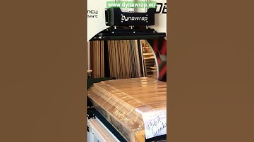 Dynawrap Pro Series Horizontal Wrapping Machine. Motor and Box Packaging.