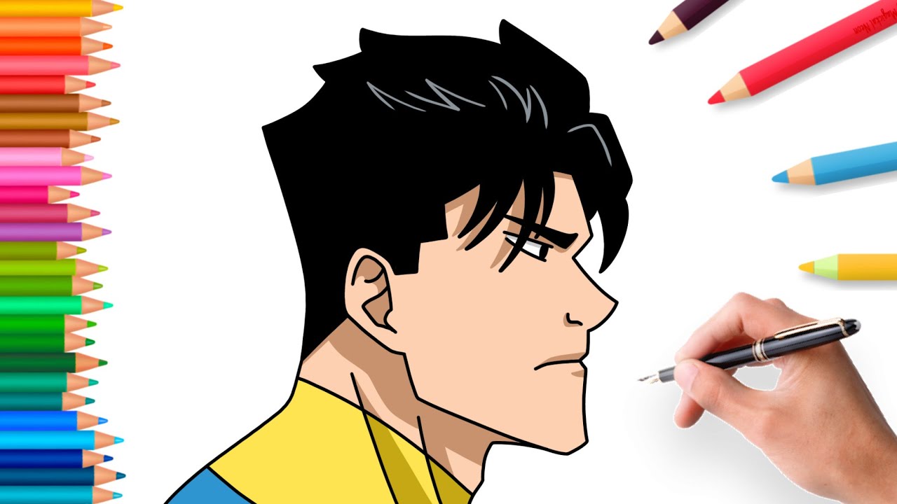 Draw Tutorial Invincible How to draw Invincible step by step | easy comic tutorial - YouTube