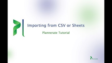 How to import Projects or Features via Google sheets or CSV files.