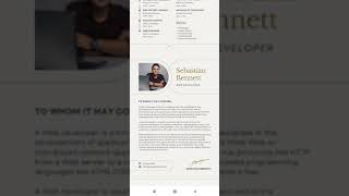 2 Pages CV Format with Concern Page @resumebuddy1