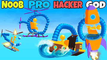 NOOB vs PRO vs HACKER vs GOD in Draw and Fight 3D