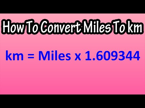 How To Change, Convert Miles To Kilometers Explained