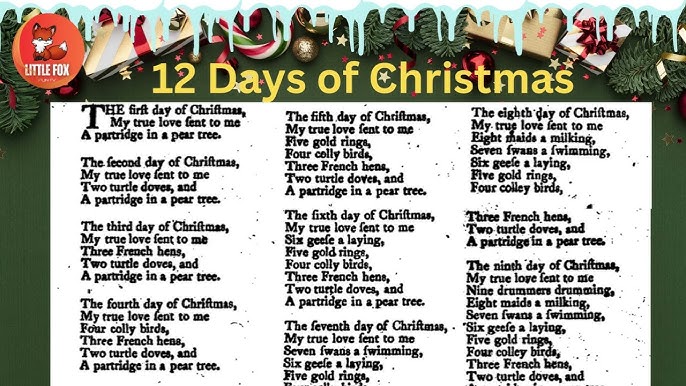 12-days-of-christmas-songs-for-kids-christmas-songs-toddlers-kids-christmas-kidssong-youtube for 12 Days Of Christmas Lyrics Printable Free 🎄✨ 12 Days of Christmas – Songs for Kids 🎅🎶| Christmas Songs | Toddlers #kids #christmas #kidssong - YouTube for 12 Days Of Christmas Lyrics Printable Free