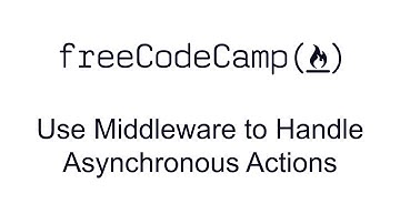 Use Middleware to Handle Asynchronous Actions - Redux - Free Code Camp