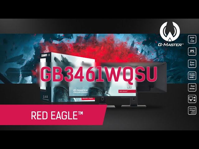Widen your perspective with 34'' iiyama G-Master GB3461WQSU Red Eagle 
