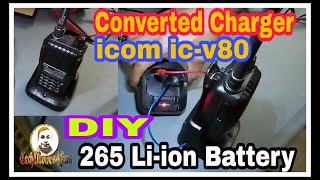 DIY | Converted Charger for PM265/BP265 Li-ion Battery | icom ic-v80