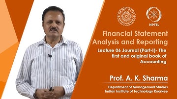 Lecture 06- Journal (Part-I) - The first & original book of accounting