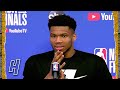 Giannis Breaks Down His BIG Block on DeAndre Ayton, Postgame Interview - Game 4 - 2021 NBA Finals