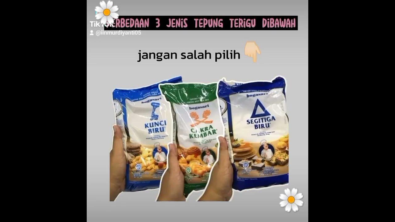 Perbedaan 3 jenis tepung terigu dan kegunaannya 🥄🌼 #cooking #tips #fyp