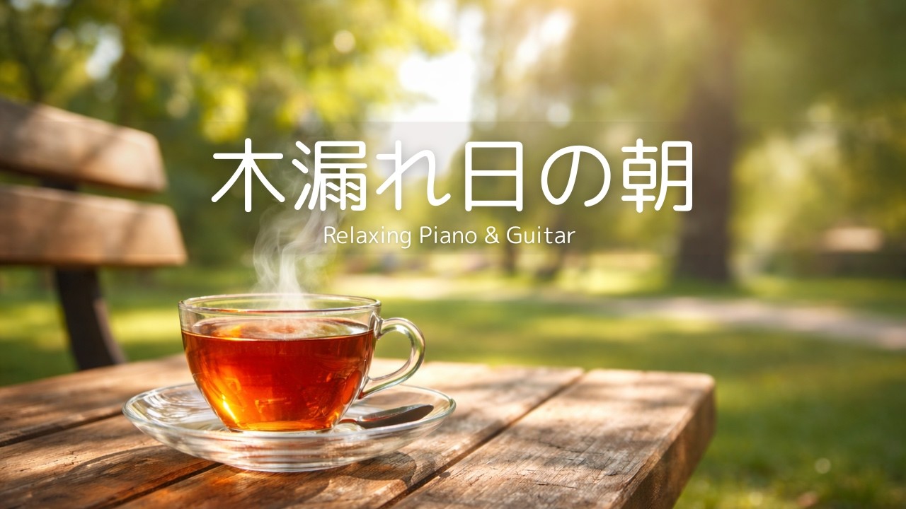 【朝カフェBGM】木漏れ日の朝｜やさしいピアノ＆ギターでほっとひと息