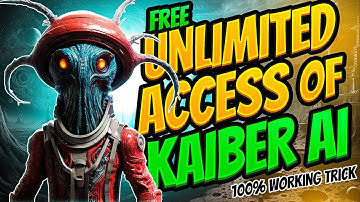 Get  Free Unlimited Access  Of Kaiber Ai | Kaiber ai free me use kaise kare ?|