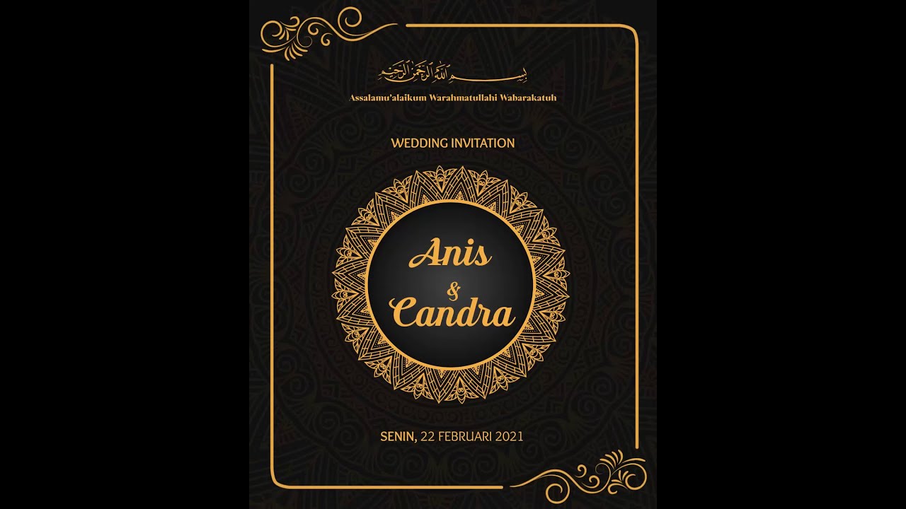Contoh video undangan digital kekinian | Mandala | Anis & Candra | By MTHK.project