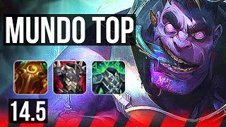 DR. MUNDO vs DARIUS (TOP) | Godlike | KR Master | 14.5