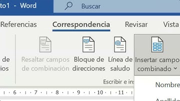 Combinar correspondencia en Word - utilizando Excel como Base de Datos