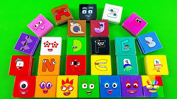 Alphabet Lore - Looking For A-Z All Clay Coloring With Square! Satisfying ASMR Video