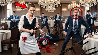 Five Men Attacked A Billionaire CEO in a Restaurant — Waitress’s Hidden Skill Changed Everything...