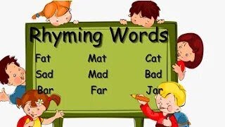 Rhyming Words | Learn English Rhyming Words | Toddlers Learning Videos | Learning Video for Toddlers