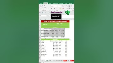 Auto format in excel in 95 seconds #exceltech #shorts