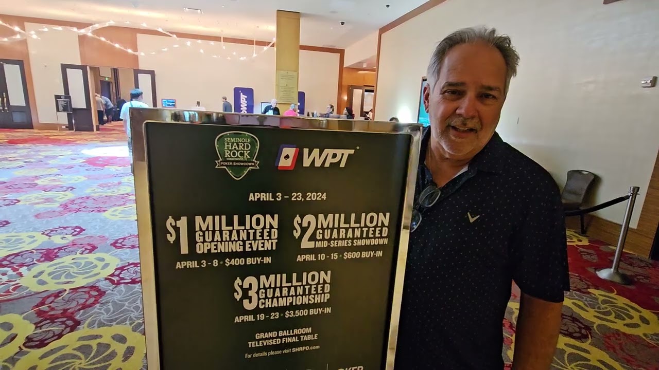 1st Poker Tournment WPT Hard Rock Poker Room Hollywood Florida 2024 1st Poker Tournment WPT Hard Rock Poker Room Hollywood Florida 2024