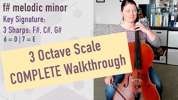 3 Octave Scale: f# melodic minor (WITH instructions!)