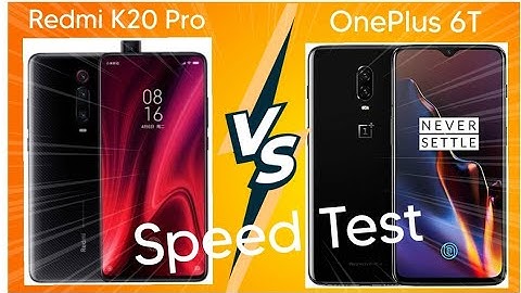 Redmi K20 Pro vs OnePlus 6T speed and memory test