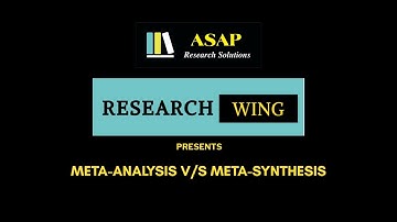 Meta-Analysis vs Meta-Synthesis : Which One to Use? | Research Guide