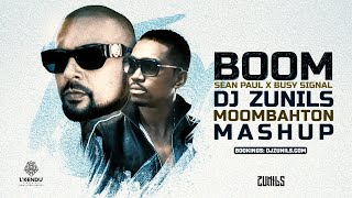 SEAN PAUL X BUSY SIGNAL - BOOM - DJ ZUNILS  - MOOMBATHON MASHUP  (VIDEO MIX)