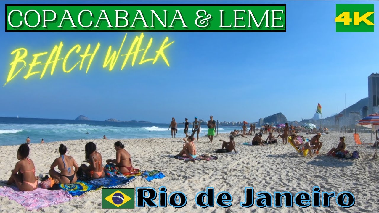 Leme Copacabana Beach Walk Rio De Janeiro Brazil ᴷ Youtube Leme Copacabana Beach Walk Rio De Janeiro Brazil ᴷ Youtube
