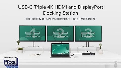 Plugable 12-in-1 USB C Docking Station Triple Monitor