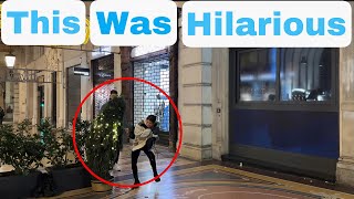 Bushman prank: they didn’t see this one coming 😂😂 #funny #scary #prank #fun