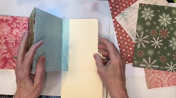 File Folder Flip Journal Tutorial, Part 2 of 4 (Selecting Papers and Covering the Pages)