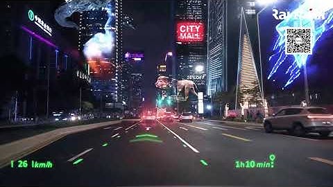 Raythink ARHUD in future scene